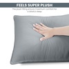 Utopia Bedding Kopfkissen 65×65 2er Set Schlafkissen Atmungsaktiv Kissen(Grau)
