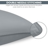 Utopia Bedding Kopfkissen 65×65 2er Set Schlafkissen Atmungsaktiv Kissen(Grau)