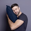 Utopia Bedding Kopfkissen 65×65 2er Set Schlafkissen Atmungsaktiv Kissen(Marineblau)