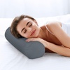 Utopia Bedding Nackenrolle 2er Set Kissenrolle Knierolle Lagerungsrolle(Grau)