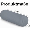 Utopia Bedding Nackenrolle 2er Set Kissenrolle Knierolle Lagerungsrolle(Grau)