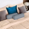 Utopia Bedding Nackenrolle 2er Set Kissenrolle Knierolle Lagerungsrolle(Grau)