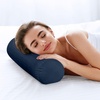 Utopia Bedding Nackenrolle 2er Set Kissenrolle Knierolle Lagerungsrolle(Marineblau)
