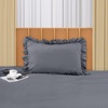 Utopia Bedding Rüsche Bettwäsche 135×200 Set, Grau(Grau)