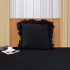 Utopia Bedding Rüsche Bettwäsche 135×200 Set, Grau(Schwarz)