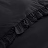 Utopia Bedding Rüsche Bettwäsche 135×200 Set, Grau(Schwarz)