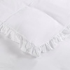 Utopia Bedding Rüsche Bettwäsche 135×200 Set, Grau(Weiß)