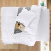Utopia Bedding Rüsche Bettwäsche 135×200 Set, Grau(Weiß)