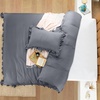 Utopia Bedding Rüsche Bettwäsche 135×200 Set, Schwarz(Grau)