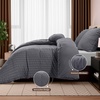Utopia Bedding Seersucker Bettwäsche 135×200 Set – Mikrofaser Polyester Bettbezug 135×200 cm + 1 Kissenbezug 80×80 cm- Beige(Grau)