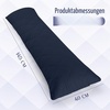 Utopia Bedding Seitenschläferkissen 40×145 cm body pillow Langes Kissen(Marineblau)