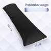 Utopia Bedding Seitenschläferkissen 40×145 cm body pillow Langes Kissen(Schwarz)