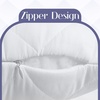 Utopia Bedding Seitenschläferkissen 40×145 cm body pillow Langes Kissen(Weiß)