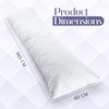 Utopia Bedding Seitenschläferkissen 40×145 cm body pillow Langes Kissen(Weiß)
