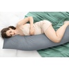 Utopia Bedding Seitenschläferkissen Körperkissen Schwangerschaftskissen(Grau)