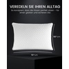 Wasserdichte Kissenschoner mit Reissverschluss, 2er Set , weiss, 50×75 cm(Weiß)