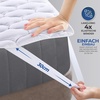 Wasserdichter Gesteppte Matratzenschoner 160x200x30 cm Matratzenauflage(Weiß)