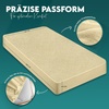 Wasserdichter Matratzenschoner 140×190 cm, 30 cm tief matratzenschutz(Beige)