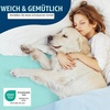 Wasserdichter Matratzenschoner 140×190 cm, 30 cm tief matratzenschutz(Blau (Spa Blue))