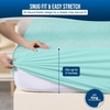 Wasserdichter Matratzenschoner 140×190 cm, 30 cm tief matratzenschutz(Blau (Spa Blue))