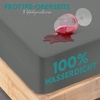Wasserdichter Matratzenschoner 140×190 cm, 30 cm tief matratzenschutz(Grau)