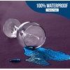 Wasserdichter Matratzenschoner 140×190 cm, 30 cm tief matratzenschutz(Violett)