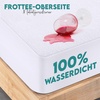 Wasserdichter Matratzenschoner 140×190 cm, 30 cm tief matratzenschutz(Weiß)