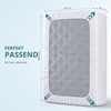 Wasserdichter Matratzenschoner 140×190 cm, 30 cm tief matratzenschutz(White)