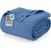 image:imageUtopia Bedding 100 Baumwolle Waffeldecke Kuschedecke 300 GSM Anthrazitgrau  274 x 228 cm weiche leichte atmungsaktive tagesdecke Sofa amp Couch berwurf fr alle JahreszeitenWedgewood
