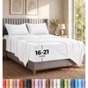 Utopia Bedding Bettlaken Set (3 Teilige, Schwarz), Polyester Mikrofaser, Oeko-Tex Zertifiziert, Spannbettlaken 90×190, Bettlaken 167×243, 1 Bestickten Kissenbezug 50×75(Weiss/Opulenter Garten)