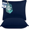 Utopia Bedding Kopfkissen 65×65 2er Set Schlafkissen Atmungsaktiv Kissen(Blau)
