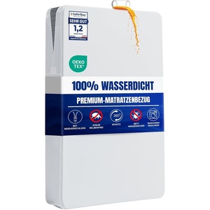Premium Wasserdicht Matratzenbezug 135x200x30 cm mit Reißverschluss(1)