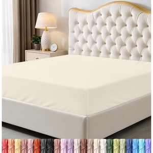 Utopia Bedding – 6er Set Spannbettlaken 160 x 200 cm – Weiß(Elfenbein)