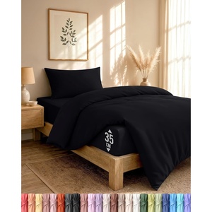 Utopia Bedding 4teilig Bettwäsche-sets – Beige(Schwarz)
