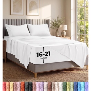 Utopia Bedding Bettlaken Set (3 Teilige, Schwarz), Polyester Mikrofaser, Oeko-Tex Zertifiziert, Spannbettlaken 90×190, Bettlaken 167×243, 1 Bestickten Kissenbezug 50×75(Weiss/Opulenter Garten)
