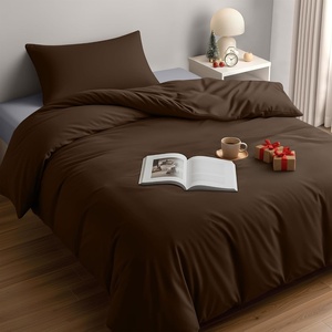 Utopia Bedding Bettwäsche 135×200 cm + 1 Kissenbezug 80×80 cm, Blaugrün(Braun)