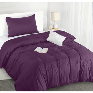 Utopia Bedding Bettwäsche 135×200 cm + 1 Kissenbezug 80×80 cm, Blaugrün(Lila)