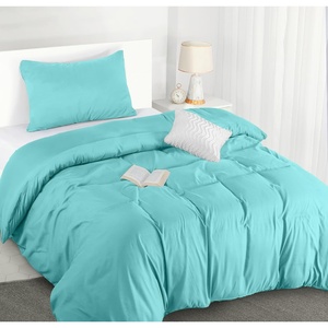 Utopia Bedding Bettwäsche 135×200 cm + 1 Kissenbezug 80×80 cm, Blaugrün(Spa Blau)