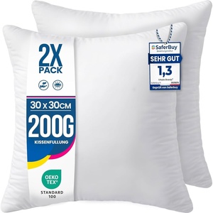 Utopia Bedding Kissenfüllung 80×80 2er Set Innenkissen Kissen Sofakissen(30×30 cm 2er Set)