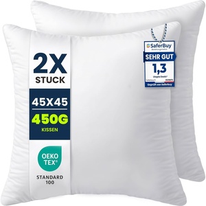 Utopia Bedding Kissenfüllung 80×80 2er Set Innenkissen Kissen Sofakissen(45×45 cm 2er Set)