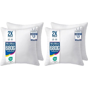 Utopia Bedding Kissenfüllung 80×80 2er Set Innenkissen Kissen Sofakissen(55×55 cm 2er Set (Packung mit 2))
