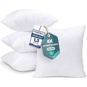 Utopia Bedding Kissenfüllung 80×80 2er Set Innenkissen Kissen Sofakissen(55×55 cm 4er Set)