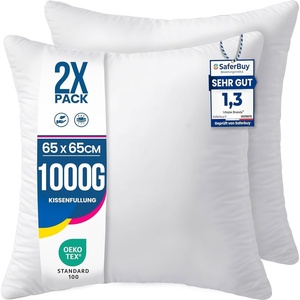 Utopia Bedding Kissenfüllung 80×80 2er Set Innenkissen Kissen Sofakissen(65×65 cm 2er Set)