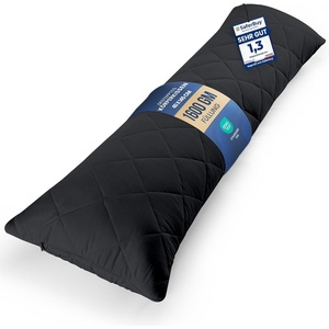 Utopia Bedding Seitenschläferkissen 40×145 cm body pillow Langes Kissen(Schwarz)